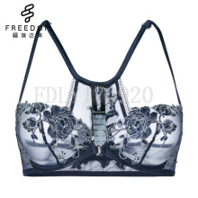 OEM desi woman sexy photo sexy bra and panty new design lace high quality soft Balconette Bra